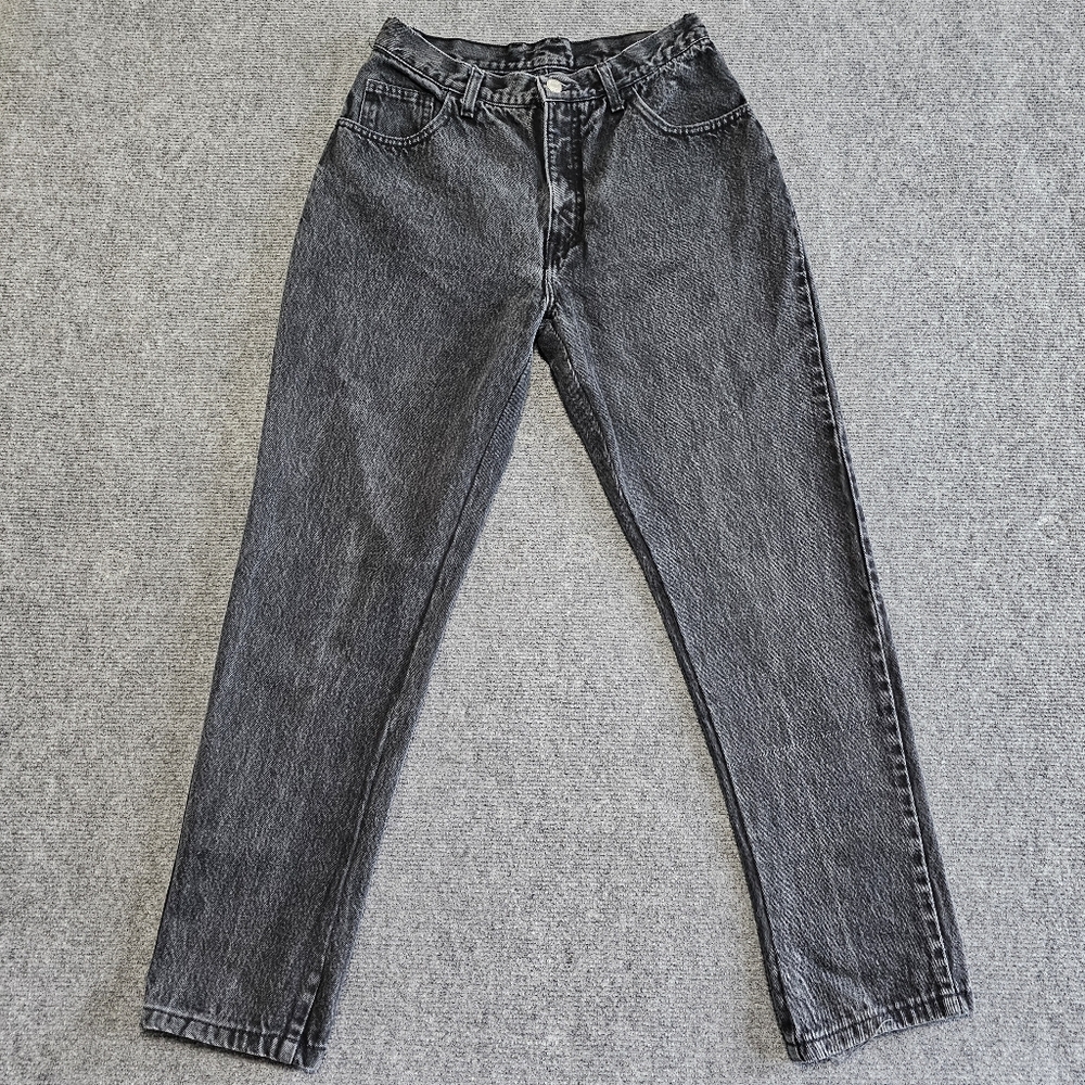 Vintage 1993 GAP Easy Fit Tapered Leg High Rise Mom Jeans Size 11/12 Black USA